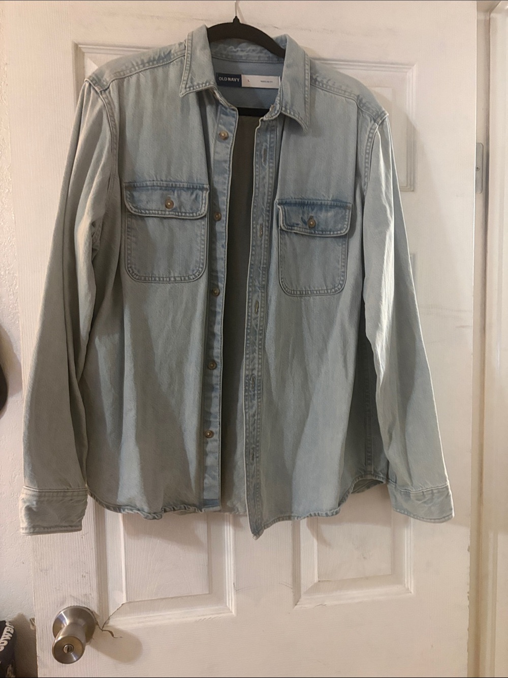 Old Navy Light Blue Denim Shirt Jacket